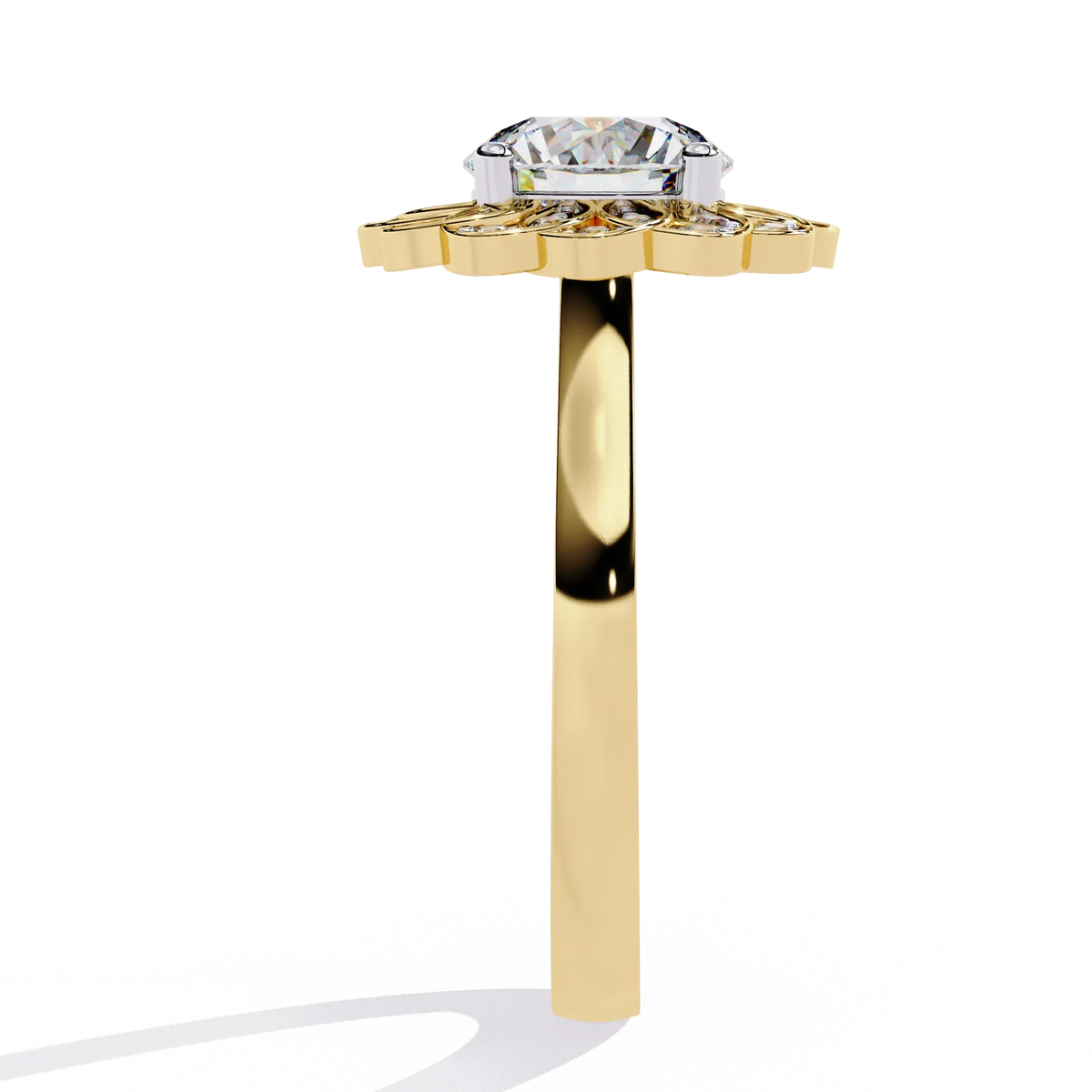 Blossom Radiance Lab Grown Diamond Ring - Ophiratbf