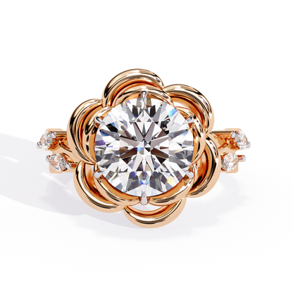 Golden Bloom Lab Grown Diamond Ring