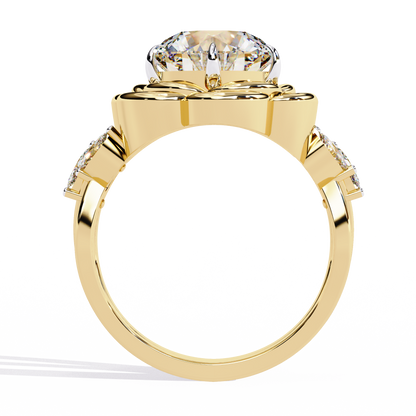 Golden Bloom Lab Grown Diamond Ring