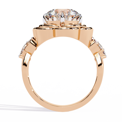 Golden Bloom Lab Grown Diamond Ring