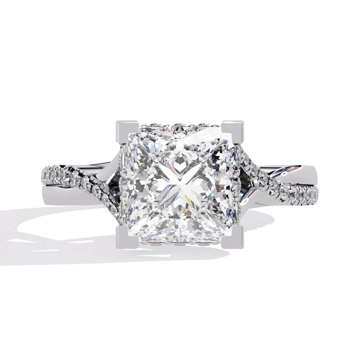 Radiant Twist Lab Grown Diamond Ring - Ophiratbf