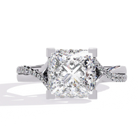 Radiant Twist Lab Grown Diamond Ring - Ophiratbf