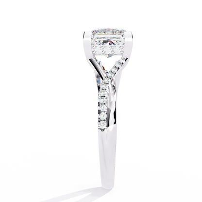 Radiant Twist Lab Grown Diamond Ring