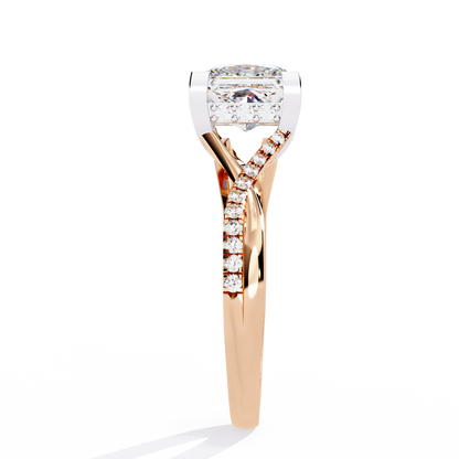 Radiant Twist Lab Grown Diamond Ring