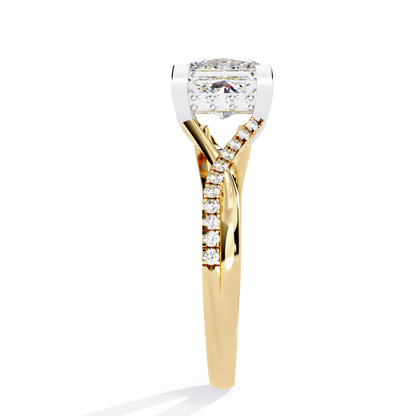 Radiant Twist Lab Grown Diamond Ring