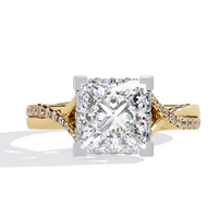 Radiant Twist Lab Grown Diamond Ring - Ophiratbf