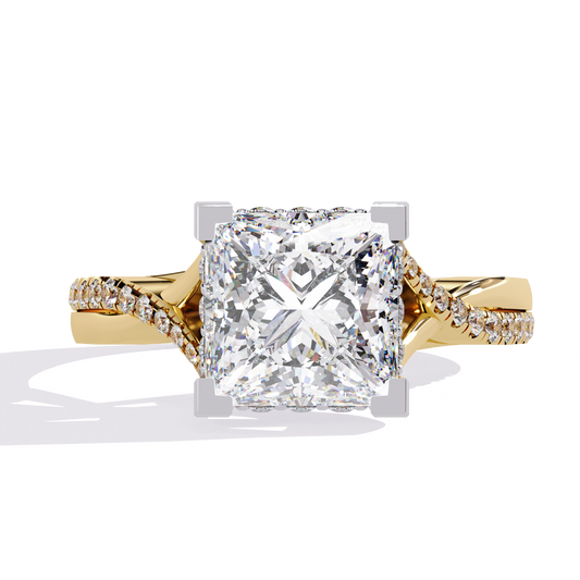 Radiant Twist Lab Grown Diamond Ring