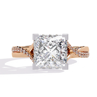 Radiant Twist Lab Grown Diamond Ring - Ophiratbf