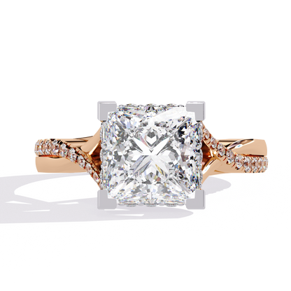 Radiant Twist Lab Grown Diamond Ring
