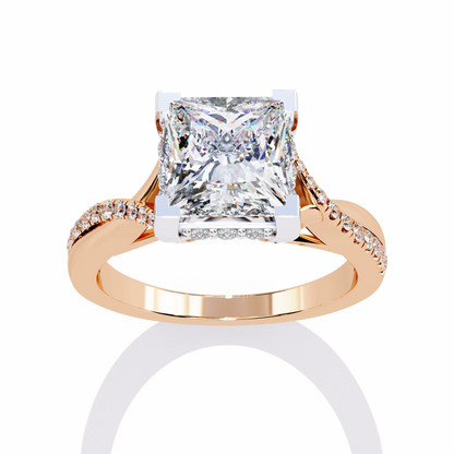 Radiant Twist Lab Grown Diamond Ring