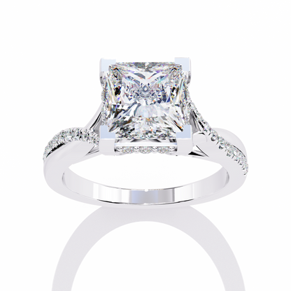 Radiant Twist Lab Grown Diamond Ring