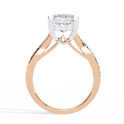 Radiant Twist Lab Grown Diamond Ring