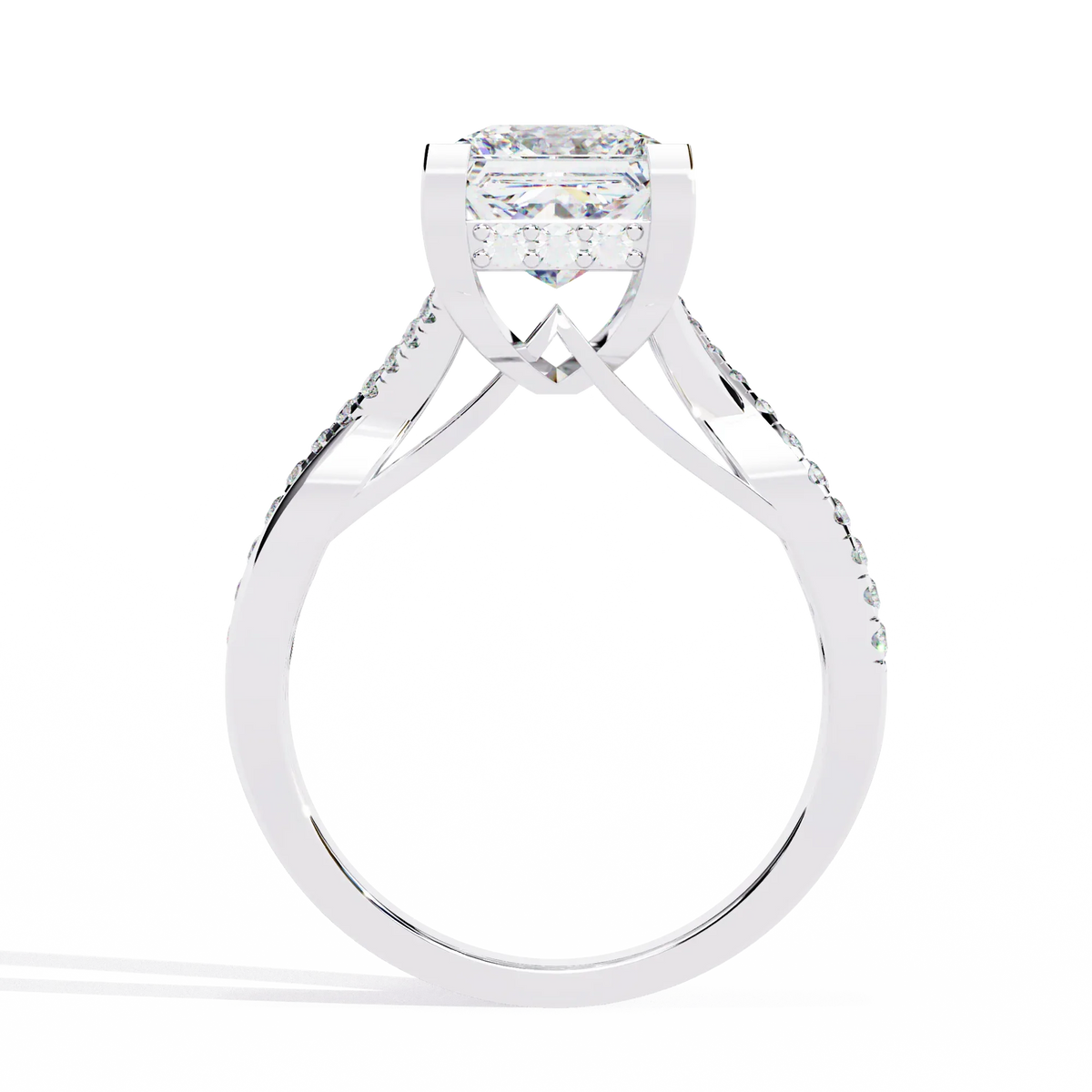 Radiant Twist Lab Grown Diamond Ring - Ophiratbf