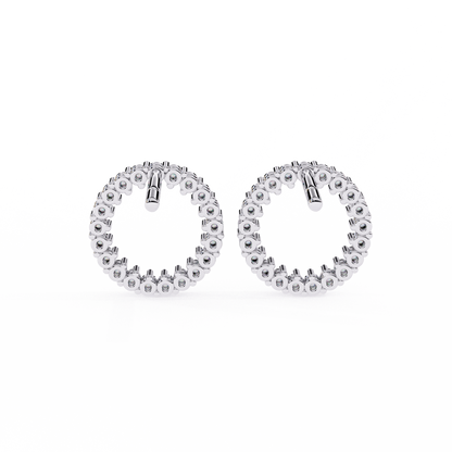 Aurora Circle Lab Grown Diamond Studs