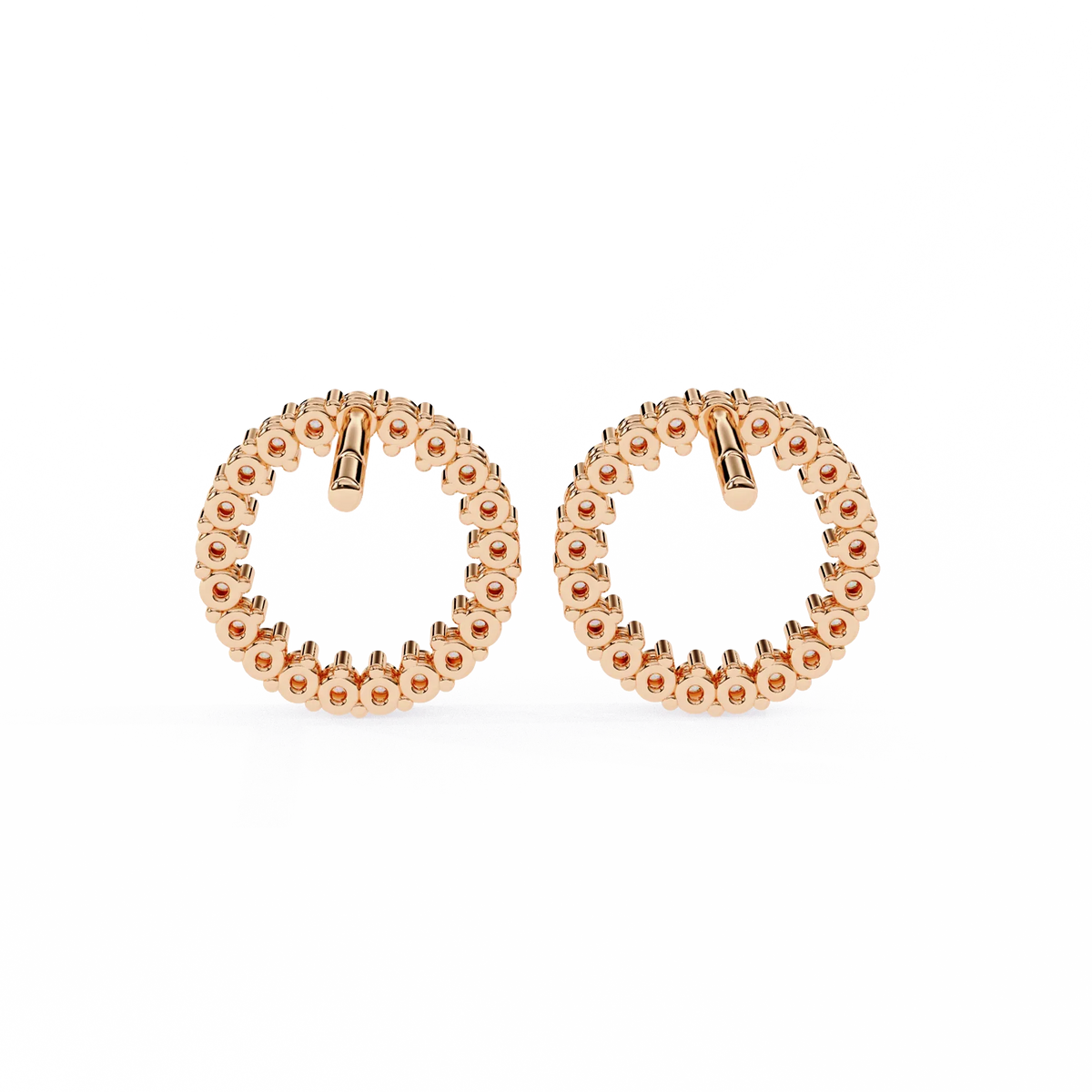 Aurora Circle Lab Grown Diamond Studs - Ophiratbf