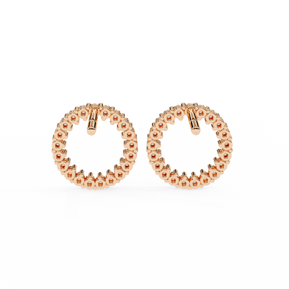 Aurora Circle Lab Grown Diamond Studs