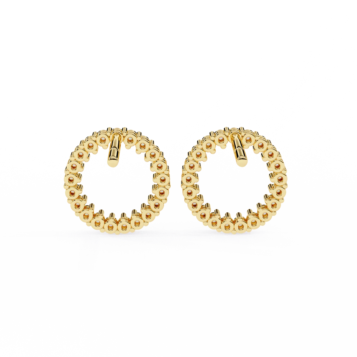 Aurora Circle Lab Grown Diamond Studs - Ophiratbf