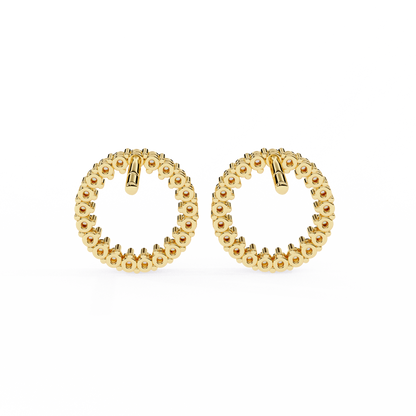 Aurora Circle Lab Grown Diamond Studs