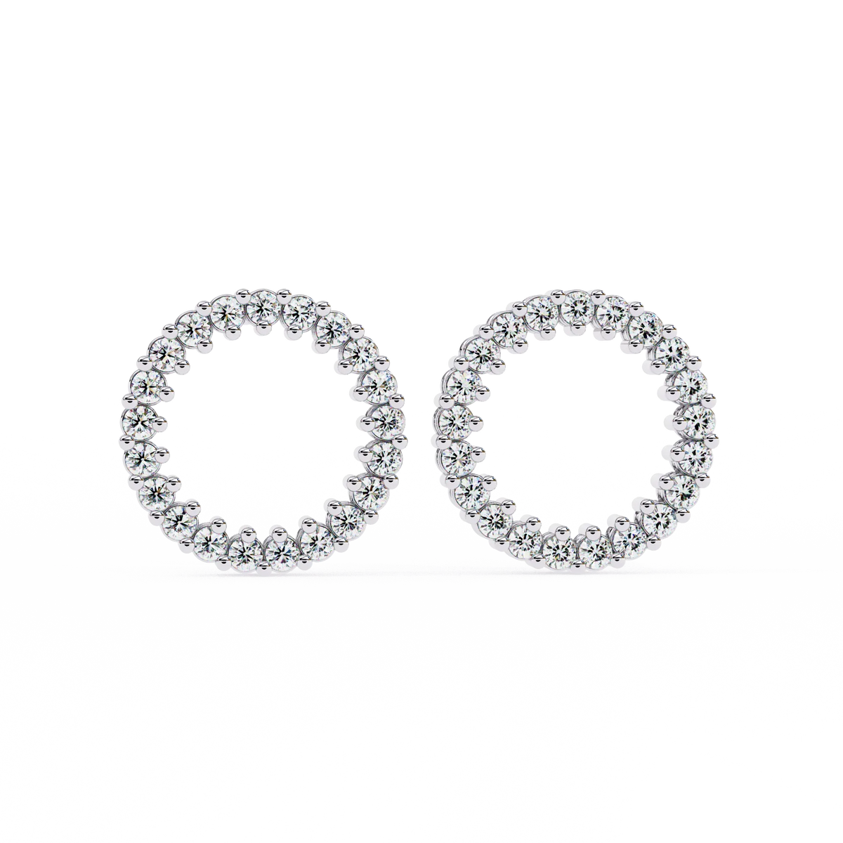 Aurora Circle Lab Grown Diamond Studs - Ophiratbf