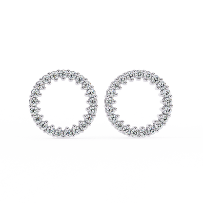 Aurora Circle Lab Grown Diamond Studs
