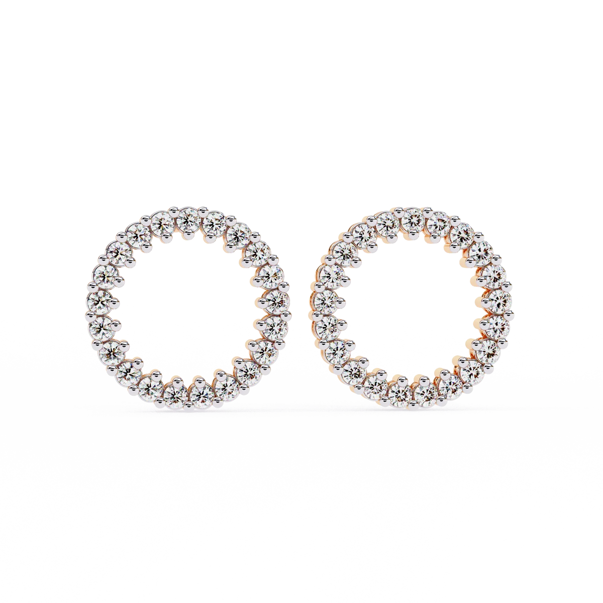 Aurora Circle Lab Grown Diamond Studs - Ophiratbf
