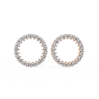Aurora Circle Lab Grown Diamond Studs - Ophiratbf