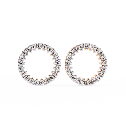 Aurora Circle Lab Grown Diamond Studs