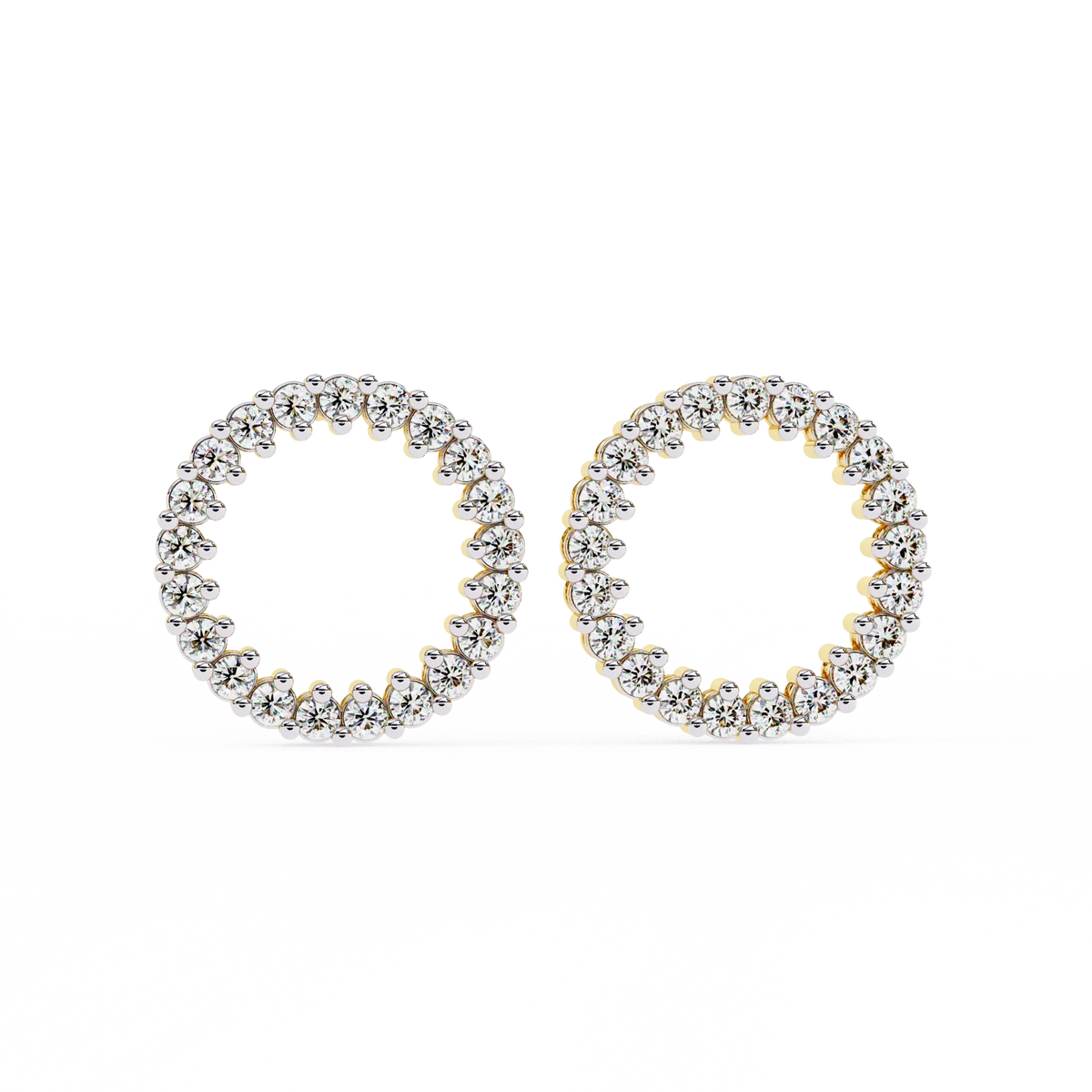 Aurora Circle Lab Grown Diamond Studs - Ophiratbf