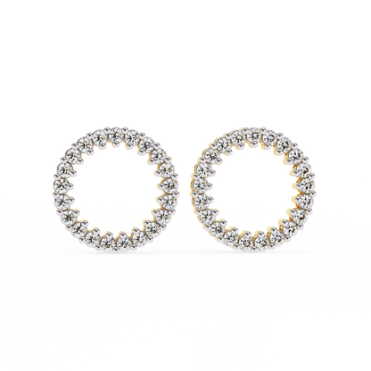 Aurora Circle Lab Grown Diamond Studs