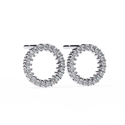 Aurora Circle Lab Grown Diamond Studs