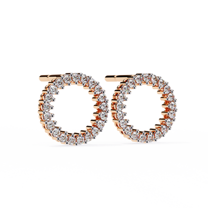 Aurora Circle Lab Grown Diamond Studs