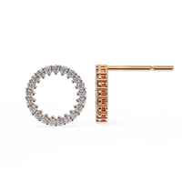 Aurora Circle Lab Grown Diamond Studs - Ophiratbf