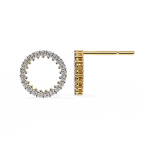 Aurora Circle Lab Grown Diamond Studs - Ophiratbf
