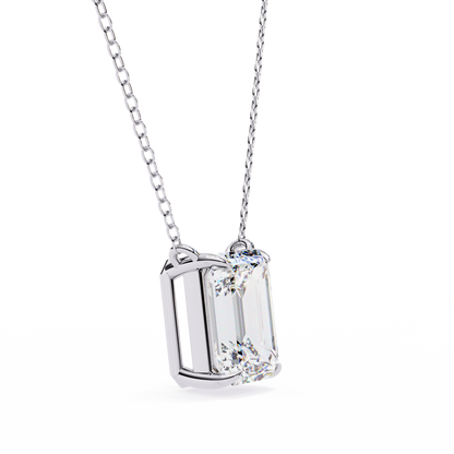 Valora Step-Cut Lab Grown Diamond Solitaire Pendant