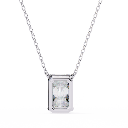 Valora Step-Cut Lab Grown Diamond Solitaire Pendant