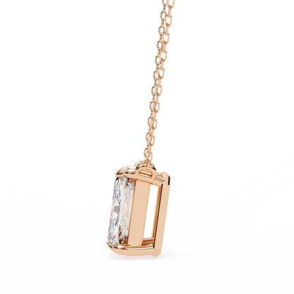 Valora Step-Cut Lab Grown Diamond Solitaire Pendant