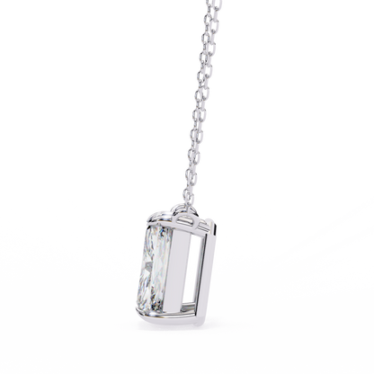 Valora Step-Cut Lab Grown Diamond Solitaire Pendant