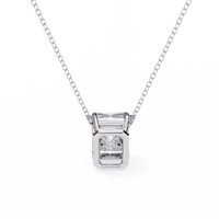 Valora Step-Cut Lab Grown Diamond Solitaire Pendant - Ophiratbf