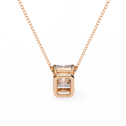 Valora Step-Cut Lab Grown Diamond Solitaire Pendant