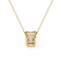 Valora Step-Cut Lab Grown Diamond Solitaire Pendant - Ophiratbf