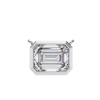Prisma Emerald Solitaire Lab Grown Diamond Necklace - Ophiratbf