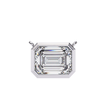 Prisma Emerald Solitaire Lab Grown Diamond Necklace