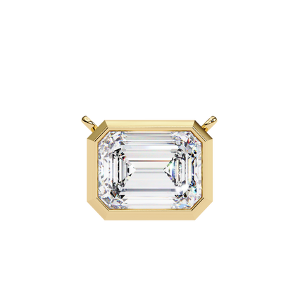 Prisma Emerald Solitaire Lab Grown Diamond Necklace