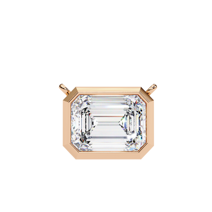 Prisma Emerald Solitaire Lab Grown Diamond Necklace