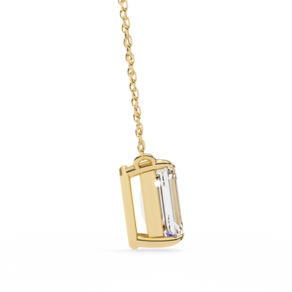 Valora Step-Cut Lab Grown Diamond Solitaire Pendant