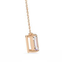 Valora Step-Cut Lab Grown Diamond Solitaire Pendant - Ophiratbf