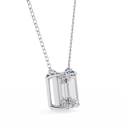 Valora Step-Cut Lab Grown Diamond Solitaire Pendant