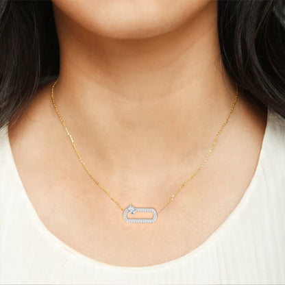 Orbit Charm Lab Grown Diamond Pendant