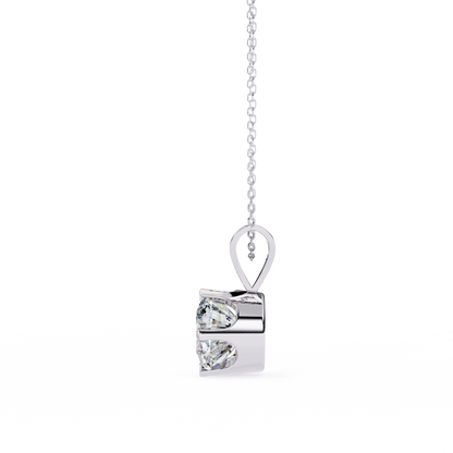 Roselle Solitaire Round Lab Grown Diamond Pendant