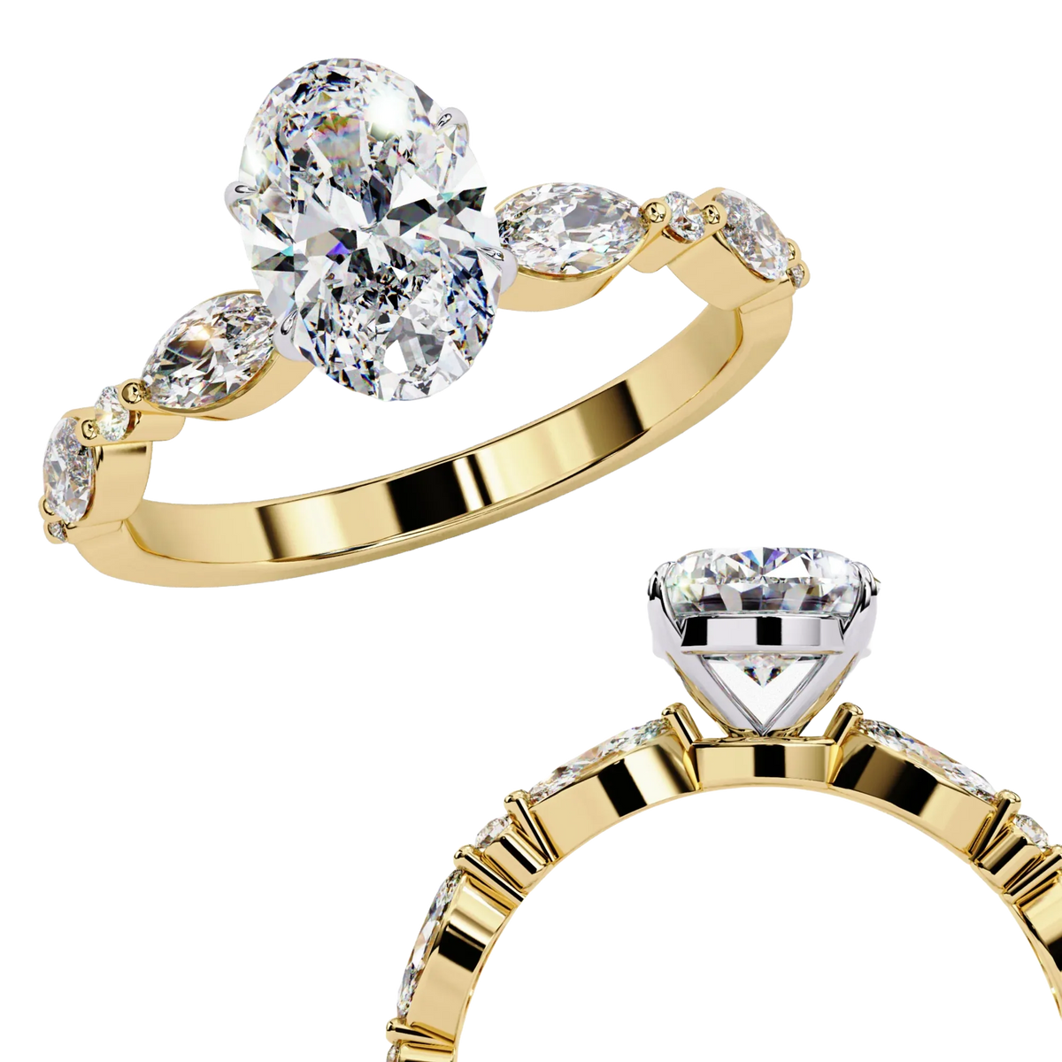 Seraphina Oval Horizon Ring - Ophiratbf